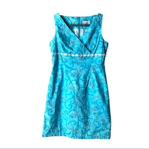 Lilly Pulitzer Blue Fish Print 90’s Dress size 4
